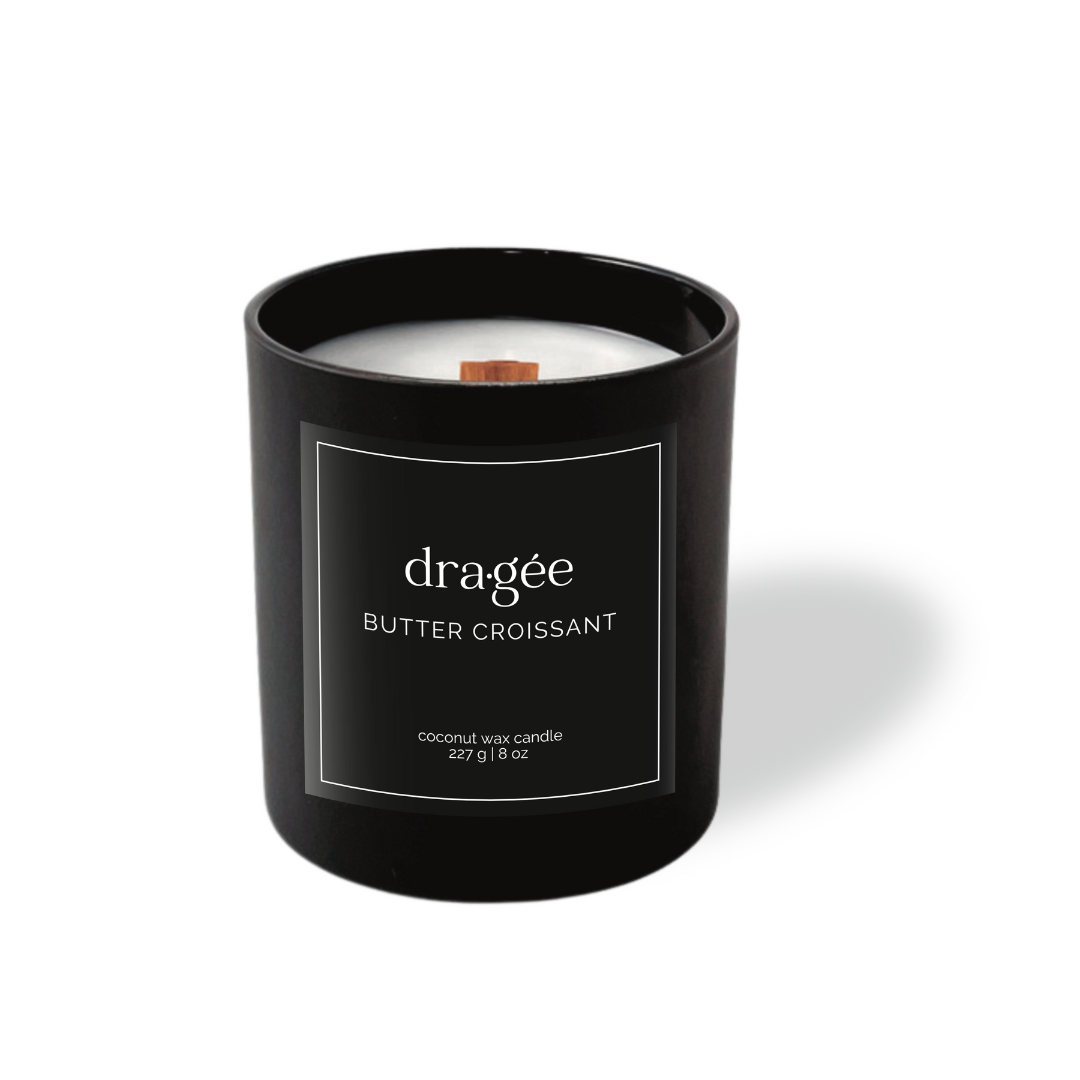 Butter Croissant Scented Wood Wick Candle Dragee Candle Company 